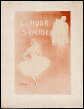H.G. Ibels. L'amour s'amuse. Lithographie vers 1895. Emond Sagot
