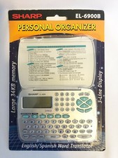 Sharp EL-6900B Electronic Personal Organizer English/Spanish Word Translator