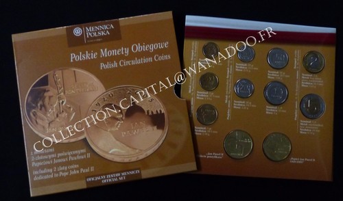 Pologne 2005 avec pièces - bu,