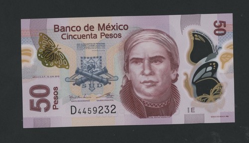 Mexico pesos 2012 polymer - pesos,