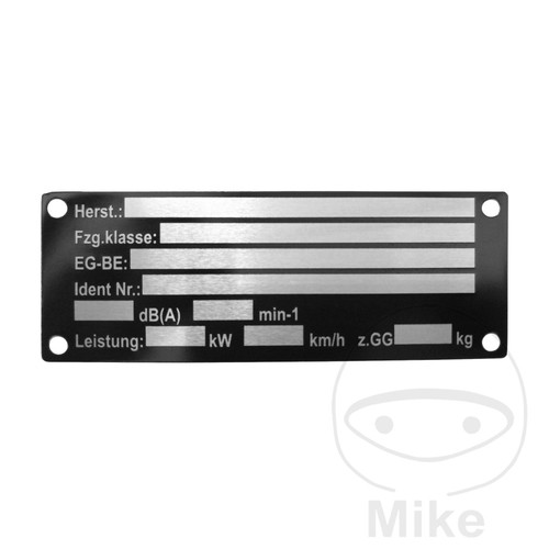 Sin marca plaque - sin,