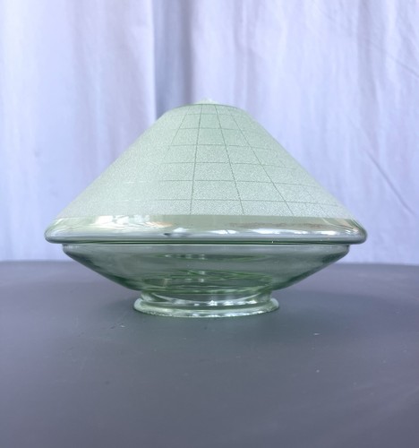 Gros globe verre granité vert - gros,
