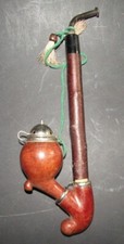 PIPE en BOIS travaille suisse hunting pipe swiss Bruyere Garantie
