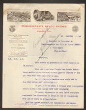 ROANNE (42) USINE de MACHINES INDUSTRIELLES / CONCASSEUR "RENOU Freres" en 1934