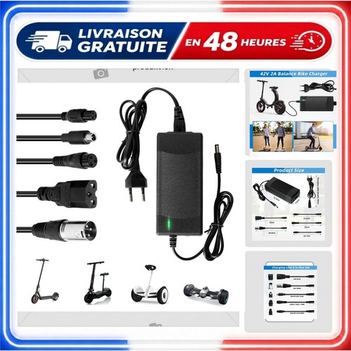 Chargeur 42v trottinette - chargeur, 2a