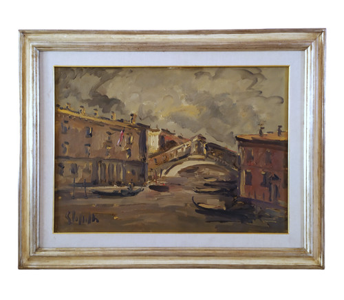 Vue venise grand canal - venise, pont