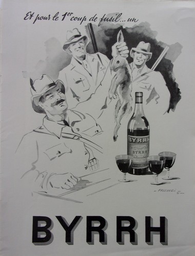Publicite byrrh chasseurs - publicite,
