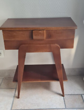 ANCIENNE PETITE TABLE A OUVRAGE TRAVAILLEUSE SCANDINAVE EN BOIS