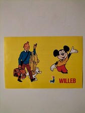 PROSPECTUS DE VISITE WILLEB AVEC TINTIN ET MICKEY  (AL243)