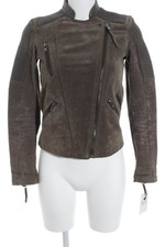 MANGO Veste en cuir Dames