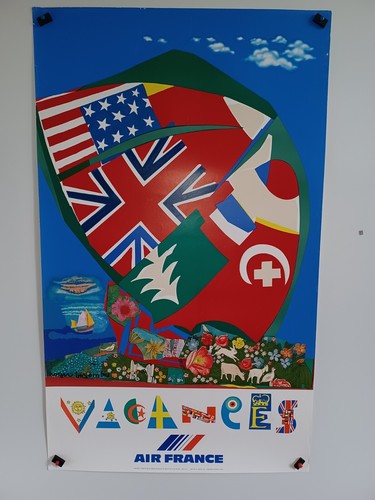 Affiche air france vacances - affiche,