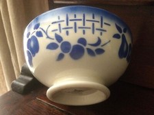 1 BOL TRÈS ANCIEN FAÏENCE GIEN DÉCOR BLEU POMMES POIRES CERISES / COLLECTION