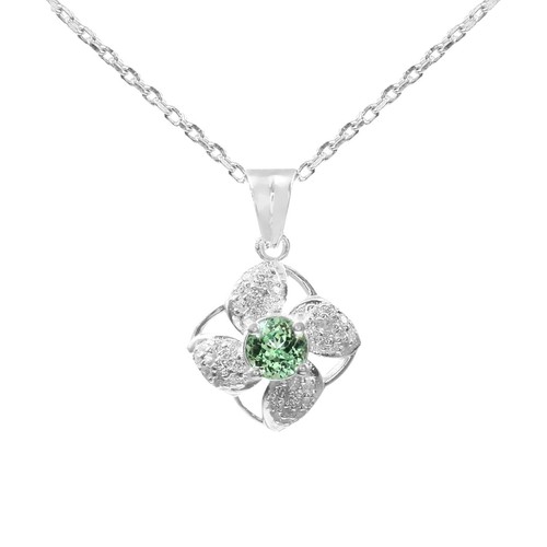 Aaa vert saphir collier 925 - aaa,