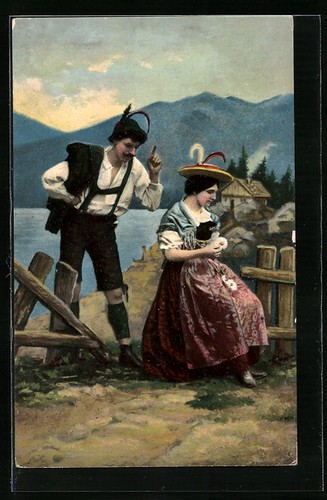 Carte postale artiste homme - postale,