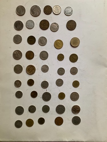Lot pieces de monnaies - 45,