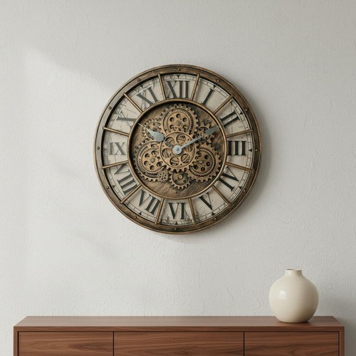 Horloge engrenages mobiles - à,