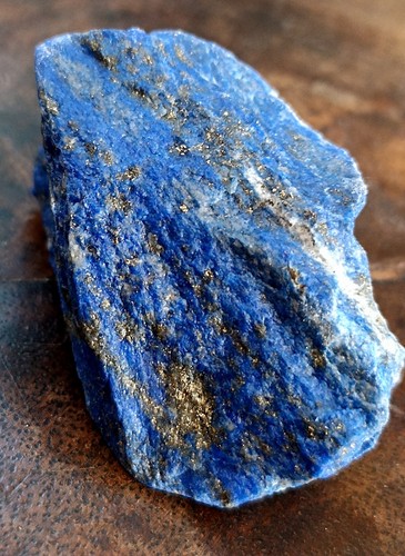 Lapis lazuli brute bleue 100 - lapis,