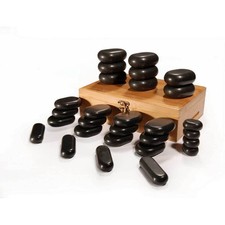 Coffret 28 petites pierres pour massage - 