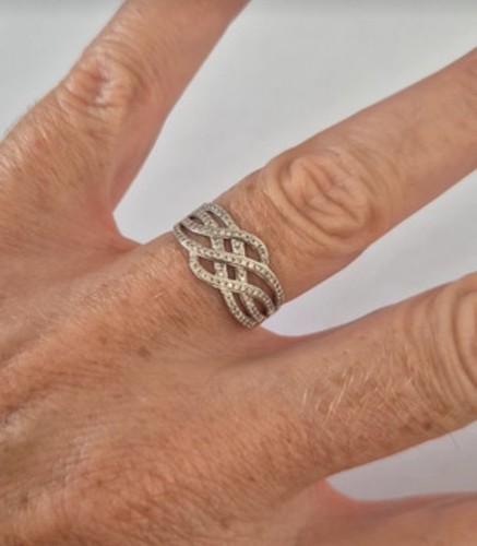 Bague blanc carrats et - bague, 9