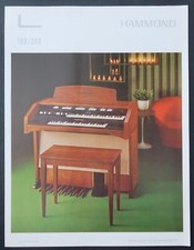 Brochure publicitaire 1969 orgue HAMMOND L100 L200 organ advertising
