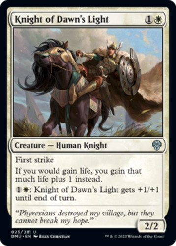 Mtg magic knight dawn s - mtg,