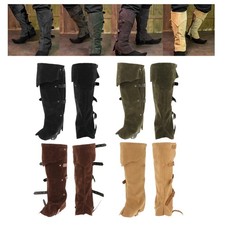 Couvre-jambes médiévales Guêtres médiévales simili cuir renaissance