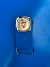 LAMPE TORCHE DE POCHE TÔLE VARTA VINTAGE BLEU TESTER COMPLETE N°1