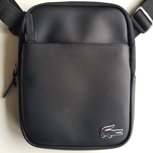 Sacoche zippée noire - noire, lacoste