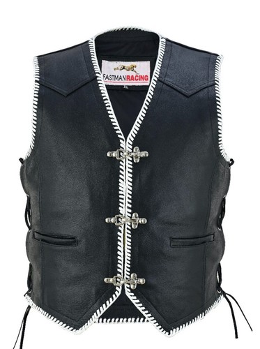 Veste cuir moto biker - veste, en