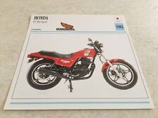 Carte moto Honda FT 500 Ascot 1982 FT500 collection atlas motorcycle Japon