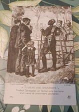 CPA carte Postale soldat coloniale  WW1 Tirailleurs Sénégalais L.Jonas 