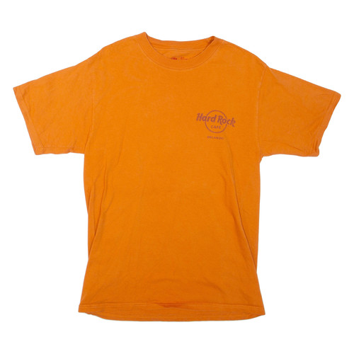 Shirt orange hard rock cafe - orange,