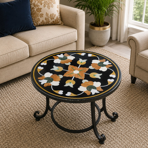 Inches black coffee marble - inches,