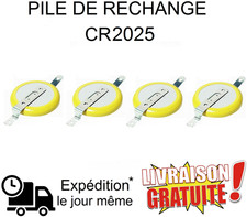 Lot 4 Piles de rechange CR2025