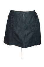 JUPE TRAPEZE JEANS °°°   CAMAIEU   °°°  TAILLE 38 . PROCHE NEUF