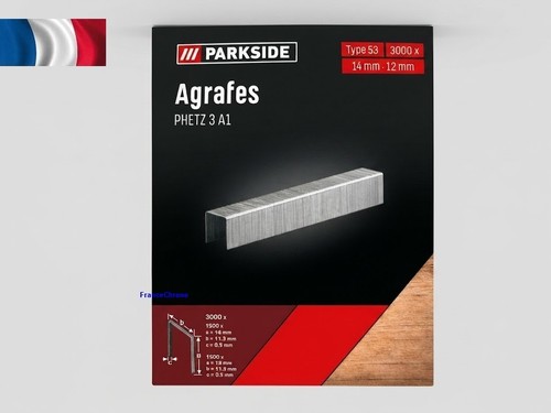 Parkside set agrafes - set, d'agrafes