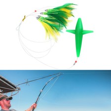 Appât appât thon plumes de pêche jupe traîne leurre poisson avec crochet en