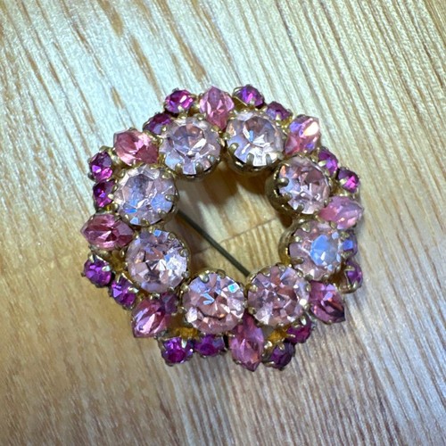 Bijou ancien broche fleurie