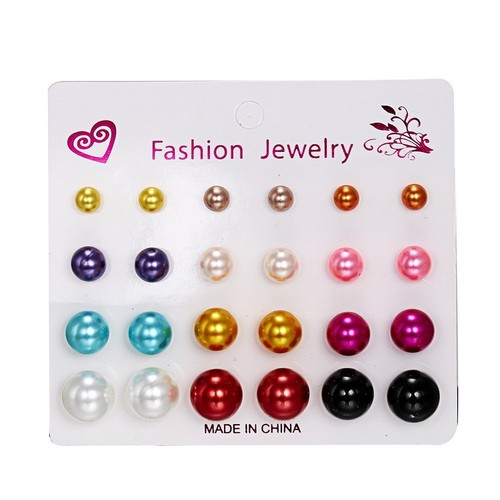 Lot paires de boucles - 12,
