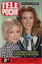 Télé Poche N° 469/1975 - Evelyne Leclercq C. Fresia Les Nouvelles Speakerines