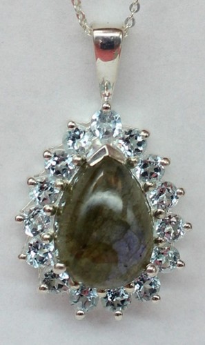 Pendentif labradorite de - pendentif, en