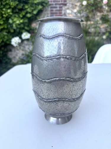 Vase ovoïde dinanderie - en,