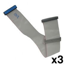 Lot 3X  nappes IDE 40 broches – câbles PATA HDD / CD-ROM – anciens PC rétro