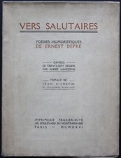 Ernest DEPRE - Vers Salutaires - ill. André LAVEZZARI - 1/94 ex. num. sur Rives