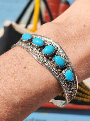 Bracelet jonc argent et - en,