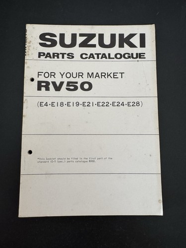 Parts catalogue suzuki 50 - suzuki, rv