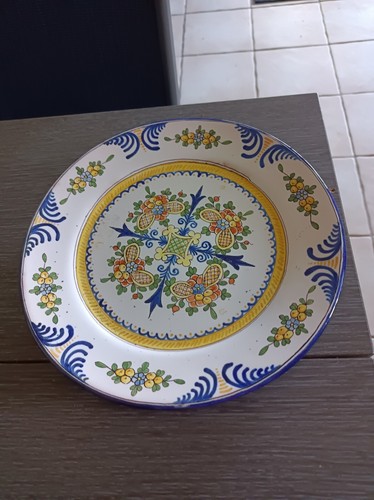 Belle assiette faience - en,