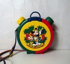 Euro Disney Vintage gourde Mickey Donald Dingo gobelet intégré