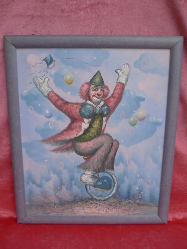 Beau tableau clown sur - tableau,,