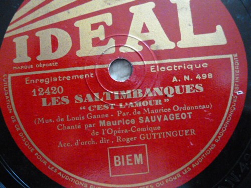 Ancien disque aiguilles - à, ou